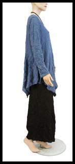   jersey tunic Manon blue with matching pants Kimba black side view