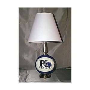 RCS Kansas State Wildcats Basketball Lamp w/Solid Color  