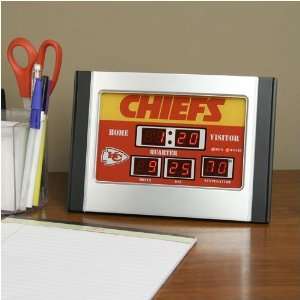  Kansas City Chiefs Alarm Scoreboard Clock Sports 