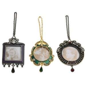  Lenox Vintage Jewel Frame Ornaments, Set of 3 Kitchen 
