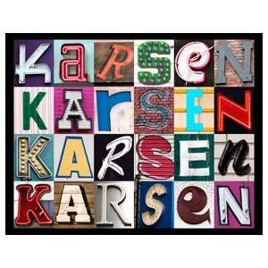  KARSEN Personalized Name Poster Using Sign Letters 