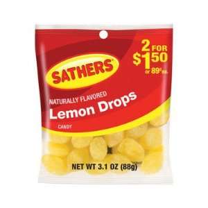 Sathers 10145 Lemon Drops   3.1 Oz (Pack Of 12)  Grocery 