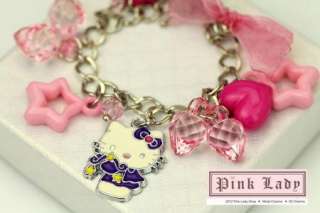 KJ30 Cute Hello Kitty Charm Pendant Bracelet  