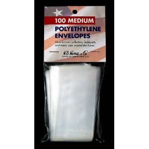    100 Harris Medium Poly Bags   Polyethylene Envelopes Toys & Games