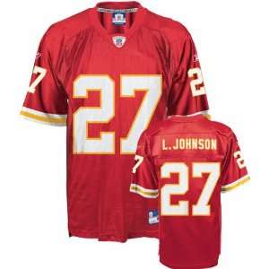 Larry Johnson Youth Jersey Reebok Red Replica #27 Kansas City Chiefs 