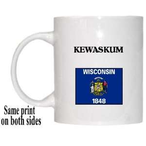  US State Flag   KEWASKUM, Wisconsin (WI) Mug Everything 