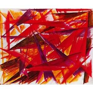     Mikhail Fiodorovich Larionov   24 x 20 inches   Rayonnisme Rouge