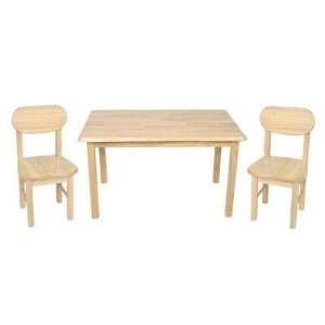  KidKraft Rectangle Table and Chair Set   Natural Toys 