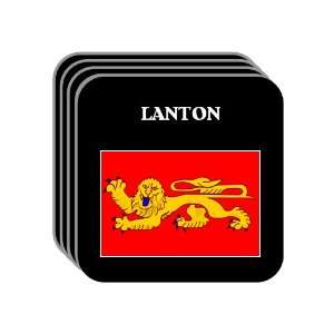  Aquitaine   LANTON Set of 4 Mini Mousepad Coasters 