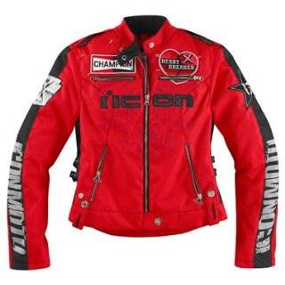  Icon Womens Hella Crossbone Racer Jacket   Medium 