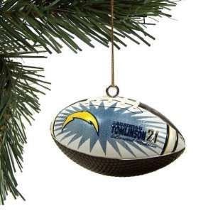 SAN DIEGO CHARGERS LADANIAN TOMLINSON OFFICIAL FOOTBALL CHRISTMAS 