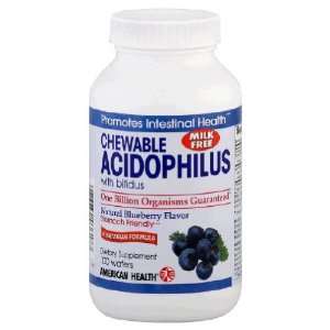   Health Chewable Acidophilus With Bifidus Blueberry    100 Wafers