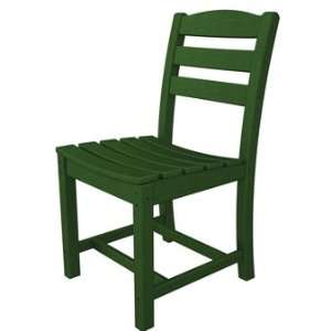  Polywood La Casa Cafe Dining Side Chair Pair in Green 