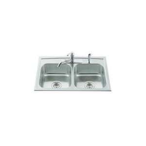  Kohler K 3346 3 NA Toccata 33X22 Ss Kitchen Sink/3 Hole 