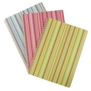  NOTEBOOK STRIPES LRG 7X10 PINK Toys & Games