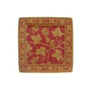  Veneto Garnet Square 10 inch Plates