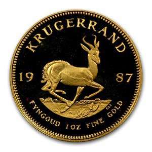    1987 1 oz Proof Gold South African Krugerrand 