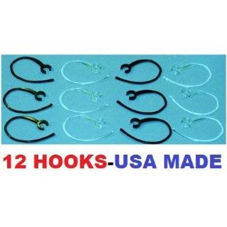12 Pieces (6 clear/6 black) Earhook Ear Hook Clip Loop Replacement 
