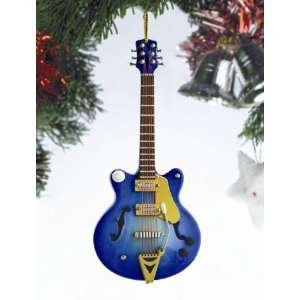  Navy Electric Guitar Ornament 