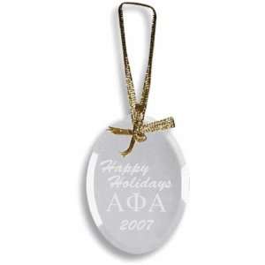  Alpha Phi Alpha Glass Ornament