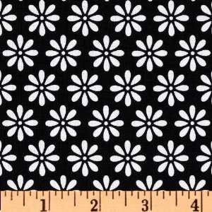 44 Wide Riley Blake Tuxedo Collection Daisy Black Fabric By The Yard 