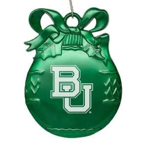 Baylor University   Pewter Christmas Tree Ornament   Green