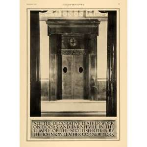  1917 Ad Johnson Leather Company Temple Scottish Rite 