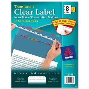 Avery Index Maker Easy Apply Clear Label Strips