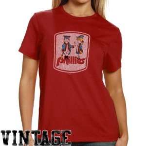   Ladies Red Official Logo Single Premium T shirt (Small) Sports