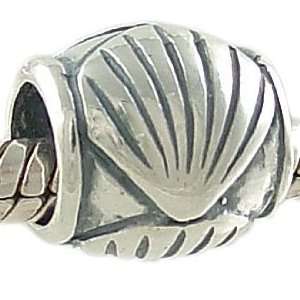Sea Shell 925 Sterling Silver Spacer Bead fits European Charm Bracelet