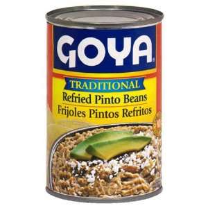 Goya Refried Pinto Beans Can 16 oz. (3 Pack)  Grocery 