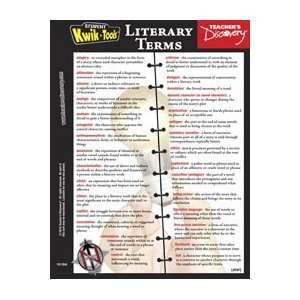  Literary Terms Student Study Cards Set of 30 Office 