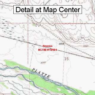 USGS Topographic Quadrangle Map   Nevens, Nebraska (Folded/Waterproof)