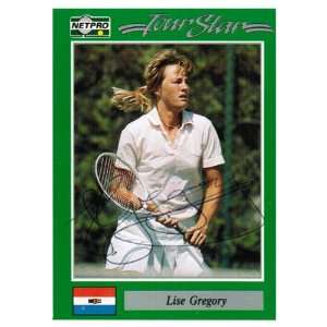  Tennis Express Lise Gregory Signed Women`s Card 