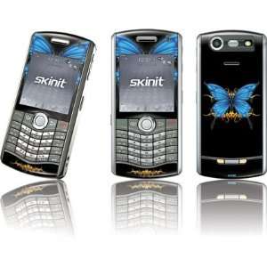  Blue and Black Butterfly skin for BlackBerry Pearl 8130 