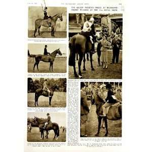  1952 QUEEN ELIZABETH RICHMOND ROYAL SHOW HORSES BLYDE 