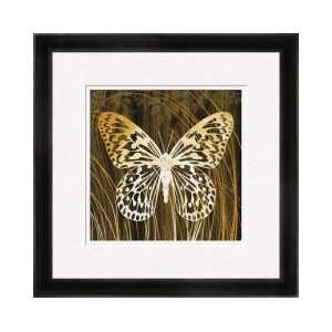  Butterflies Leaves Ii Framed Giclee Print