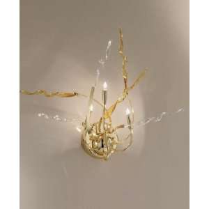 Diavolo wall sconce   amber, 24K gold plated, 110   125V (for use in 