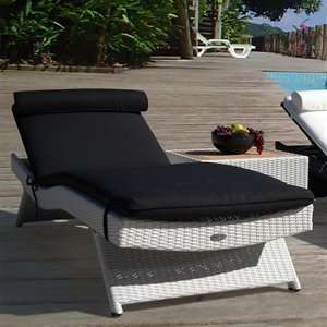   Teak WASBW Wave Sun Bed Outdoor Chaise Lounge Patio, Lawn & Garden