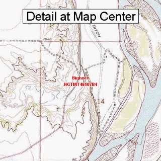 USGS Topographic Quadrangle Map   Bighorn, Montana (Folded/Waterproof)