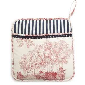    Red Rooster Toile Vintage Style Potholder