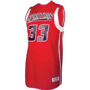 Intensity Low Post Fitted Custom Basketball Jerseys SCARLET/WHITE 