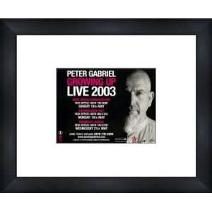  PETER GABRIEL Growing Up Tour 2003   Custom Framed 