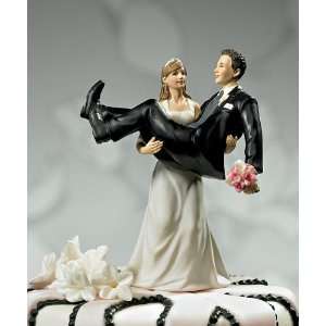   and to Hold Bride holding Groom Figurine Cake Topper