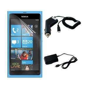  Premium LCD Clear Screen Protector + Micro USB Car Charger + Micro 