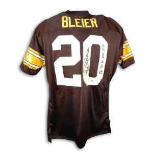 Rocky Bleier Autographed Pittsburgh Steelers Black Throwback Jersey 