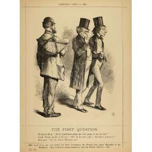   Benjamin Disraeli Lord Derby   Original Halftone Print