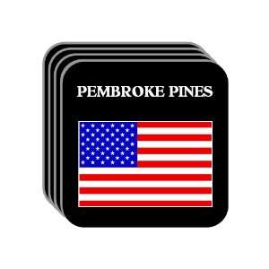  US Flag   Pembroke Pines, Florida (FL) Set of 4 Mini 