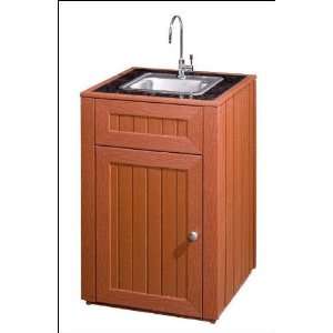 Accesories ODK 901R Sink Cabinet   Deep Red  Kitchen 