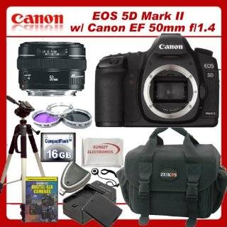 Canon EOS 5D Mark II DSLR Camera with Canon Normal EF 50mm f/1.4 USM 